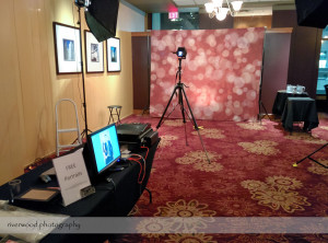 Behind the Scenes at a Photobooth at a Corporate Holiday Party